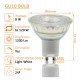 LED GU10 dicroïsche lamp 8W hoge lichtopbrengst 24° glas dimbaar