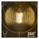 Ledlamp filament 7W E27 amber decoratief type kalebas