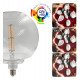 Ledlamp filament globo 7W E27 amber decoratief