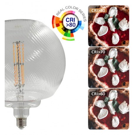 Ledlamp filament globo 7W E27 amber decoratief