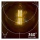 Ledlamp filament globo 7W E27 amber decoratief