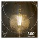 Ledfilament lamp 7W E27 amber decoratieve diamant