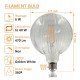 LED filament bol-lamp 6W E27 amber decoratieve sfeer