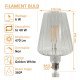 Ledlamp filamente 6W E27 amber decoratief kegelvormig BIG Ø120mm