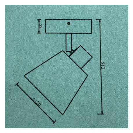 LED Wall Light E14 with Wooden Base
