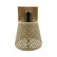 LED Wall Light SKI E14 with Wicker Shade
