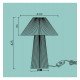 LED tafellamp E27 ORSA voor interieurdecoratie