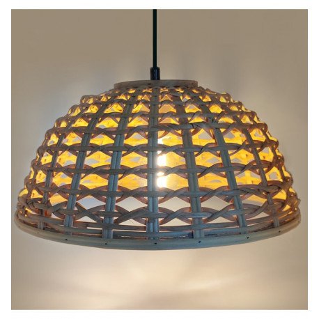 HERNING hanglamp led E27 van rotan voor interieur