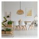 HERNING hanglamp led E27 van rotan voor interieur