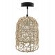 Hanglamp van rotan voor ledlamp E27, interieurdecoratie