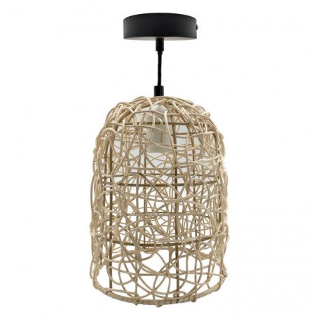 Hanglamp van rotan voor ledlamp E27, interieurdecoratie