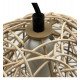 Hanglamp van rotan voor ledlamp E27, interieurdecoratie