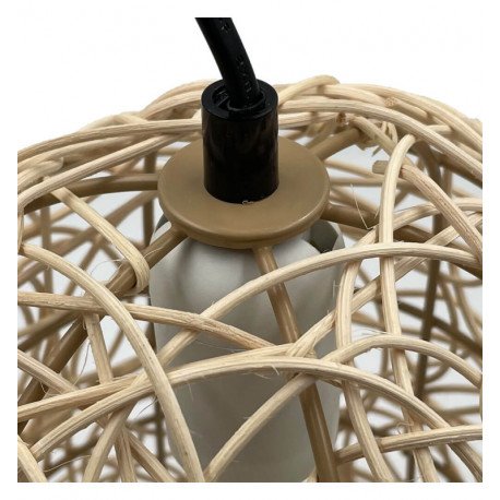 Hanglamp van rotan voor ledlamp E27, interieurdecoratie