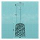 Hanglamp van rotan voor ledlamp E27, interieurdecoratie