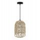 Hanglamp van rotan voor ledlamp E27, interieurdecoratie