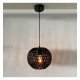 Hanging lamp van riet KALMAR voor ledlamp E27, interieurdecoratie