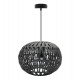 Hanging lamp van riet KALMAR voor ledlamp E27, interieurdecoratie