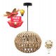 Hanglamp led E27 van riet KINNA voor interieurdecoratie