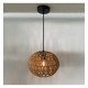 Hanglamp led E27 van riet KINNA voor interieurdecoratie