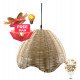 Hanglamp van rotan KOSTA voor ledlamp E27
