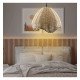 Hanglamp van rotan KOSTA voor ledlamp E27