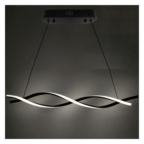 LED hanglamp 24W mat zwart CRI88 voor binnen