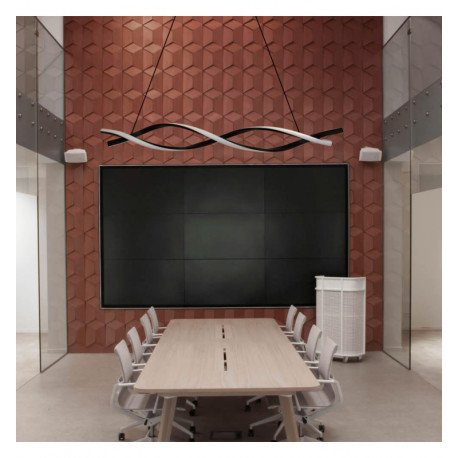 LED hanglamp 24W mat zwart CRI88 voor binnen