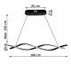 LED hanglamp 24W mat zwart CRI88 voor binnen