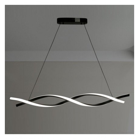 LED hanglamp 24W mat zwart CRI88 voor binnen