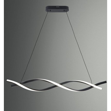 LED hanglamp 24W mat zwart CRI88 voor binnen