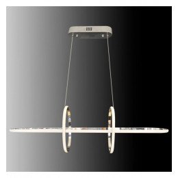Hangende ledlamp 48W NYBRO zilverkleurig ontwerp CRI88