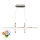 Hangende ledlamp 48W NYBRO zilverkleurig ontwerp CRI88