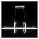 Hangende ledlamp 48W NYBRO zilverkleurig ontwerp CRI88