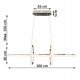 Hangende ledlamp 48W NYBRO zilverkleurig ontwerp CRI88