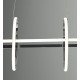 Hangende ledlamp 48W NYBRO zilverkleurig ontwerp CRI88