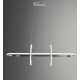 Hangende ledlamp 48W NYBRO zilverkleurig ontwerp CRI88