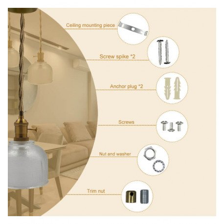 Hanglamp LED BOLBRO van transparant glas E27