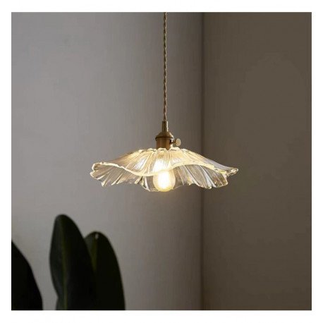 Lámpara LED colgante ARDALA para E27 de cristal opaco
