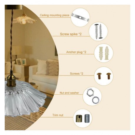 Lámpara LED colgante ARDALA para E27 de cristal opaco