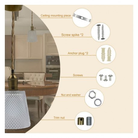 LED Pendant Lamp STRANDA E27 Clear Glass