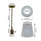 LED Pendant Lamp STRANDA E27 Clear Glass