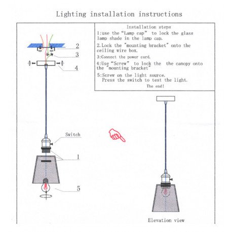 LED Pendant Lamp STRANDA E27 Clear Glass
