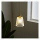 Hangende ledlamp STRANDA voor E27 van transparant glas