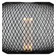 Ledlamp 4W E27 decoratief metalen design zwart mat 2200K/4000K