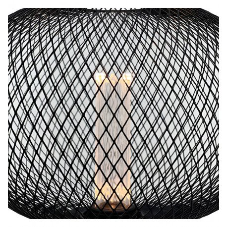 Ledlamp 4W E27 decoratief metalen design zwart mat 2200K/4000K