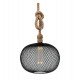 Ledlamp 4W E27 decoratief metalen design zwart mat 2200K/4000K