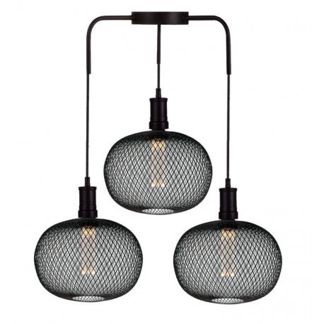 Ledlamp 4W E27 decoratief metalen design zwart mat 2200K/4000K