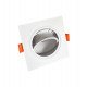 LED Square Recessed Downlight White Adjustable GU10 Indoor