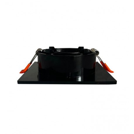 Aro cuadrado negro orientable GU10
