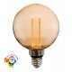 LED-lamp kristal amber 4W E27 G125 decoratief